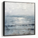 Framed canvas wall art showcasing abstract strokes in black and white, highlighting modern artistic design. Perfect for contemporary home decor.