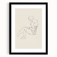 Semi-Nude Seated Woman by Ananda K. Coomaraswamy - Elegant Line Art