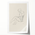 Semi-Nude Seated Woman by Ananda K. Coomaraswamy - Elegant Line Art
