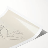 Semi-Nude Seated Woman by Ananda K. Coomaraswamy - Elegant Line Art