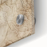 Close-up of vibrant abstract strokes wall art on acrylic glass, showcasing rich colors and dynamic patterns, perfect for modern home decor accents.