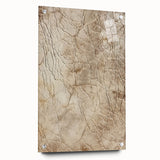 Abstract strokes wall art design displayed in a side view with acrylic glass and stylish pins, showcasing vibrant colors and modern aesthetics, perfect for contemporary decor.