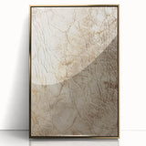 Framed abstract wall art with gold and black strokes on a white background, creating a modern and stylish decor piece, ideal for contemporary interiors.