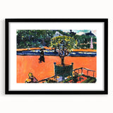 Modern Wall Art: Vibrant Luxembourg Gardens Scene by Sayen