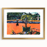 Modern Wall Art: Vibrant Luxembourg Gardens Scene by Sayen