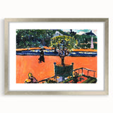 Modern Wall Art: Vibrant Luxembourg Gardens Scene by Sayen