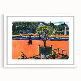 Modern Wall Art: Vibrant Luxembourg Gardens Scene by Sayen
