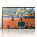 Modern Wall Art: Vibrant Luxembourg Gardens Scene by Sayen