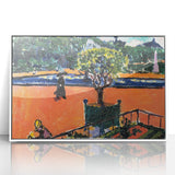 Modern Wall Art: Vibrant Luxembourg Gardens Scene by Sayen