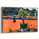 Modern Wall Art: Vibrant Luxembourg Gardens Scene by Sayen