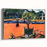 Modern Wall Art: Vibrant Luxembourg Gardens Scene by Sayen