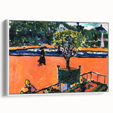 Modern Wall Art: Vibrant Luxembourg Gardens Scene by Sayen