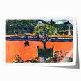 Modern Wall Art: Vibrant Luxembourg Gardens Scene by Sayen