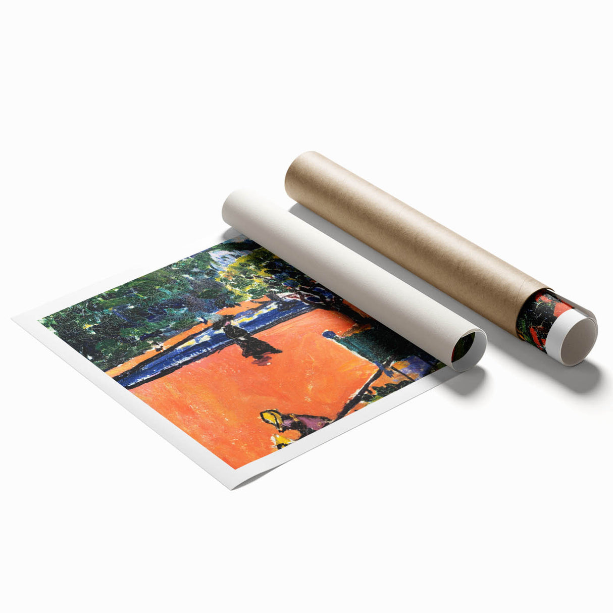 Modern Wall Art: Vibrant Luxembourg Gardens Scene by Sayen