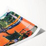 Modern Wall Art: Vibrant Luxembourg Gardens Scene by Sayen