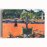 Modern Wall Art: Vibrant Luxembourg Gardens Scene by Sayen