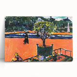 Modern Wall Art: Vibrant Luxembourg Gardens Scene by Sayen