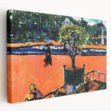 Modern Wall Art: Vibrant Luxembourg Gardens Scene by Sayen
