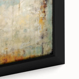 Abstract strokes wall art in a modern frame, showcasing vibrant colors and dynamic patterns, ideal for contemporary home decor or office space enhancement.