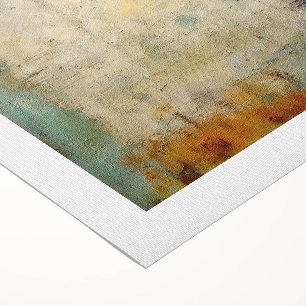 Abstract strokes wall art on rolled canvas, showcasing vibrant colors and dynamic patterns, ideal for modern home decor. Packaged securely in a cardboard tube.