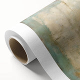 Abstract wall art featuring vibrant strokes in shades of blue, orange, and yellow on rolled canvas, perfect for modern home decor. Ideal for adding a splash of color to any room.