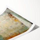 Abstract strokes wall art print showcasing vibrant colors and dynamic shapes, rolled and ready for framing, perfect for modern home decor enthusiasts.