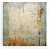 Abstract canvas wall art featuring vibrant strokes in shades of blue, orange, and yellow, designed to enhance modern decor. Perfect for adding a pop of color to any space.