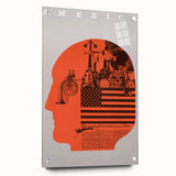 America: The Declaration Art Poster - Bold 1970 Graphic Collage