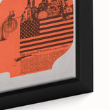 America: The Declaration Art Poster - Bold 1970 Graphic Collage