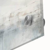 Close-up view of abstract strokes wall art, showcasing vibrant colors and intricate textures on acrylic glass, perfect for modern home decor.