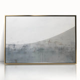 Framed abstract wall art featuring elegant gold strokes on an acrylic surface, ideal for modern home decor, enhancing contemporary living spaces with sophistication.
