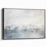 Framed wall art featuring abstract strokes in black and white, showcasing a modern design with a sleek side view, perfect for contemporary home decor.