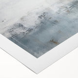 Abstract strokes wall art on rolled canvas, featuring vibrant hues of blue, orange, and gold, ideal for modern home decor or artistic spaces.