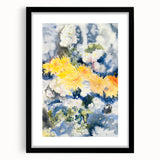 Yellow and Blue Watercolor Flowers - Charles Demuth (1915)