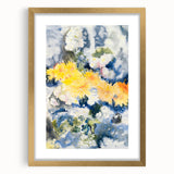 Yellow and Blue Watercolor Flowers - Charles Demuth (1915)