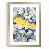 Yellow and Blue Watercolor Flowers - Charles Demuth (1915)