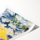 Yellow and Blue Watercolor Flowers - Charles Demuth (1915)