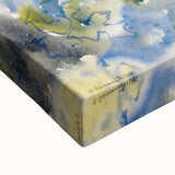 Yellow and Blue Watercolor Flowers - Charles Demuth (1915)