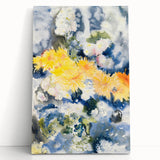 Yellow and Blue Watercolor Flowers - Charles Demuth (1915)