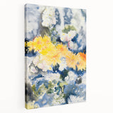 Yellow and Blue Watercolor Flowers - Charles Demuth (1915)