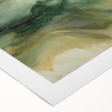 Abstract strokes wall art on rolled canvas showcasing vibrant colors and dynamic shapes, ideal for modern home decor, packaged securely in a protective tube.