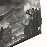 Modern Wall Art: Dramatic Seascape in Black and White by Bellows