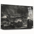 Modern Wall Art: Dramatic Seascape in Black and White by Bellows