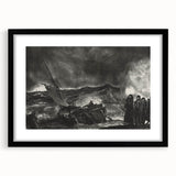 Modern Wall Art: Dramatic Seascape in Black and White by Bellows
