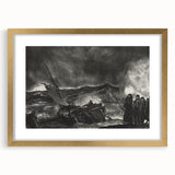 Modern Wall Art: Dramatic Seascape in Black and White by Bellows