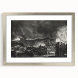 Modern Wall Art: Dramatic Seascape in Black and White by Bellows
