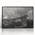 Modern Wall Art: Dramatic Seascape in Black and White by Bellows