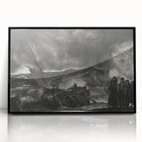 Modern Wall Art: Dramatic Seascape in Black and White by Bellows