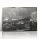Modern Wall Art: Dramatic Seascape in Black and White by Bellows