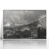 Modern Wall Art: Dramatic Seascape in Black and White by Bellows